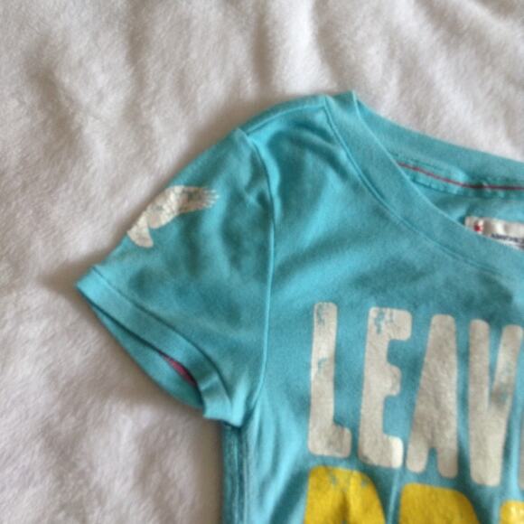 American Eagle Outfitters Baby Blue Prints Tees XS - Picture 3 of 5